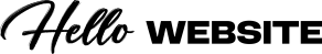 hellowebsite logo black